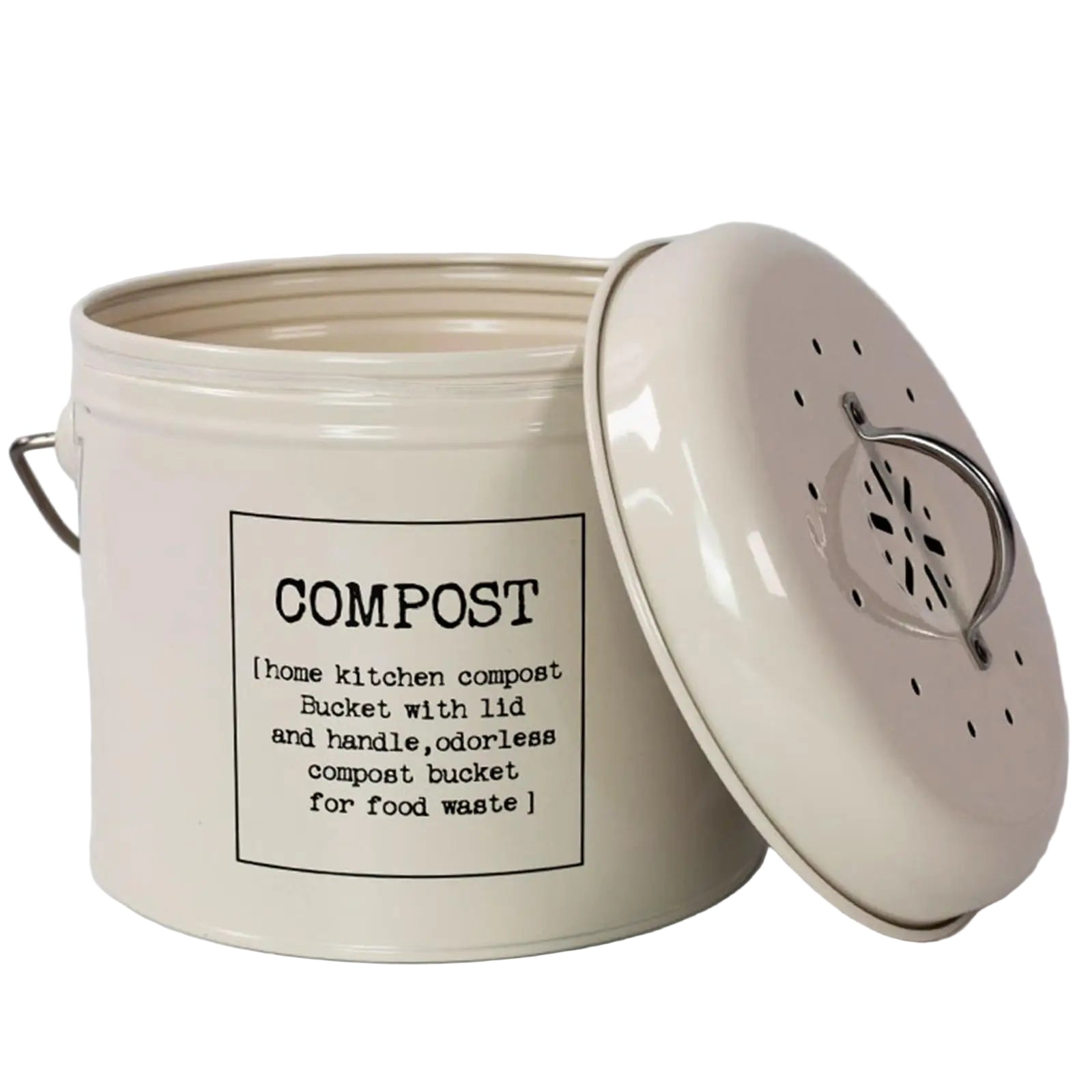 poubelle à compost en métal – Compact, anti-odeurs et écologique MaBellePoubelle.com
