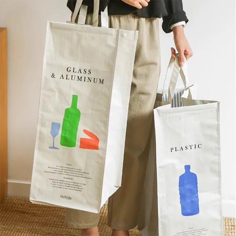 Sac de tri plastique grande capacité 40 litres avec poignées