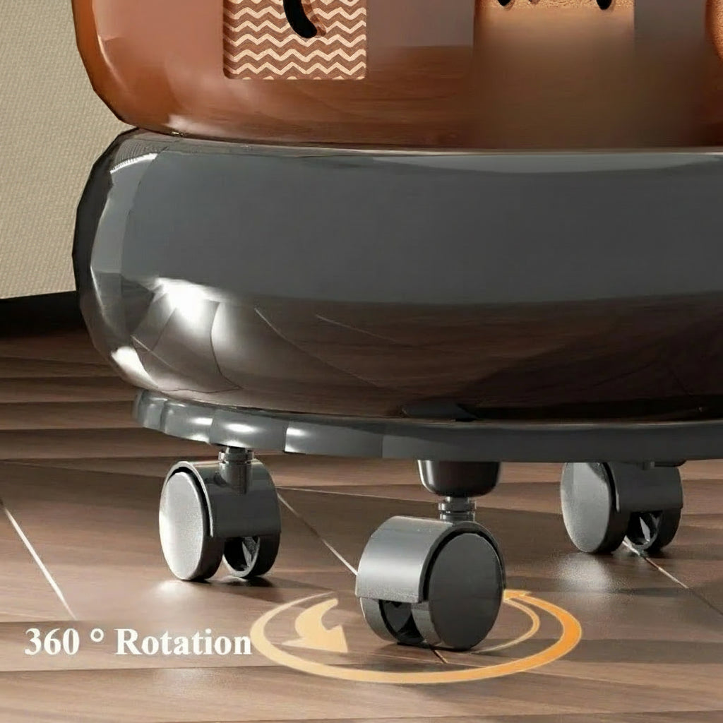 Poubelle ronde en plastique – Design avec couvercle à pression, 12L – Légère, pratique et polyvalente poubelleetdesign.com