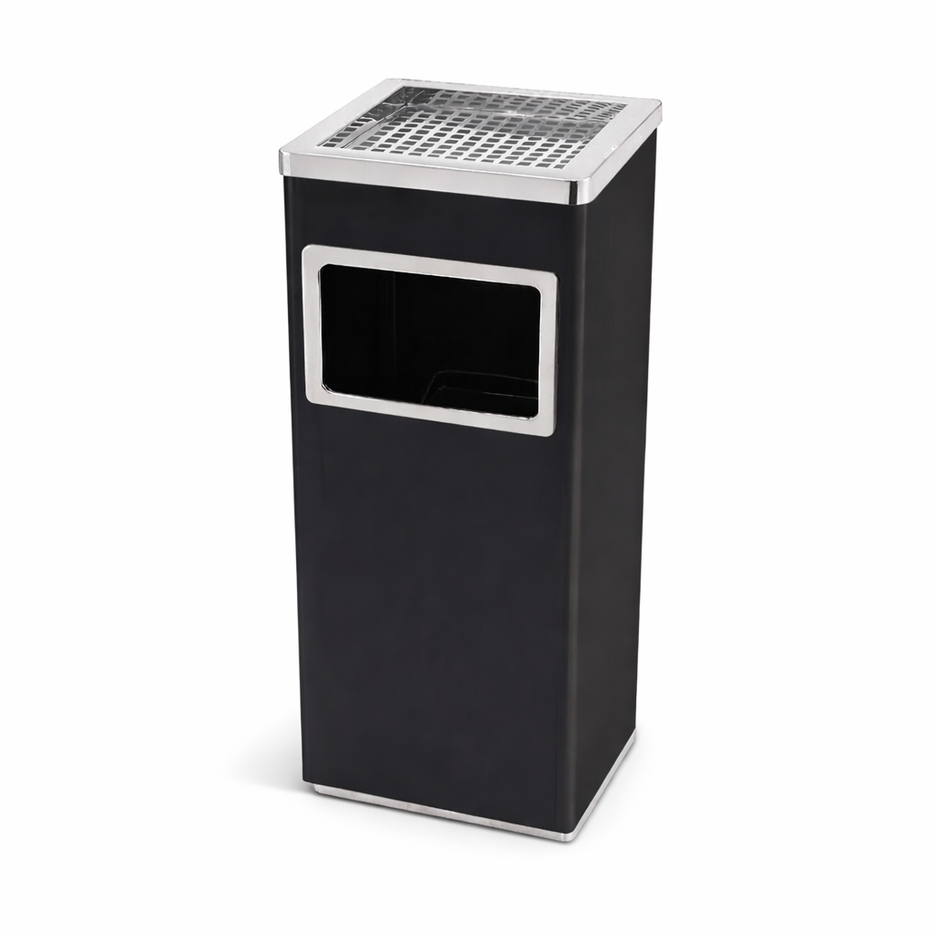 Poubelle cendrier rectangulaire en acier inoxydable avec seau intérieur amovible Poubelle & Design